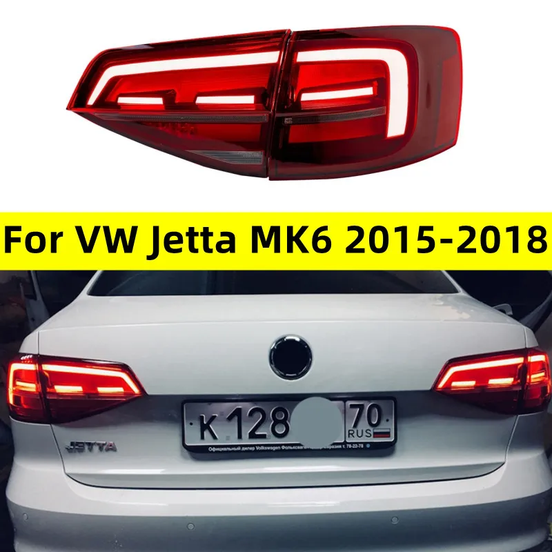 Bilkastare för VW Jetta Mk6 20 15-20 18 TAILLLIGHTER LED DRL RUNKLIGHTER FOG LIGHT Turn Signal Bak Parkeringsljus