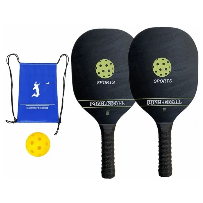 Pickleball Paddle Set - Lightweight Wooden Paddles for Beginners ...