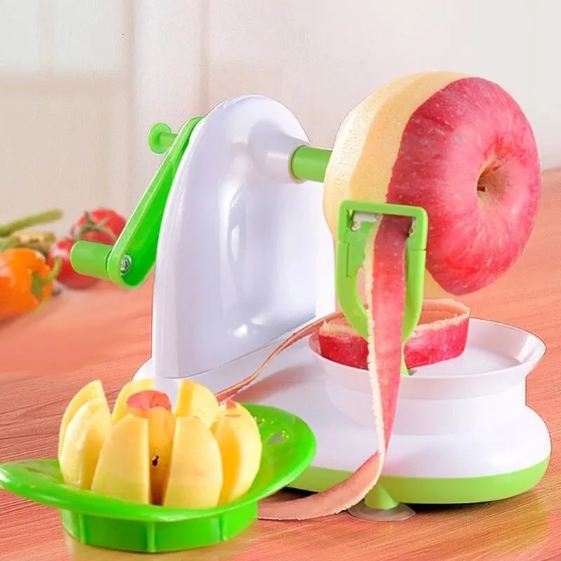 Fruit Vegetable Tools Hand operated APPLE PEELER multifunctional peeler household peeling and shaving planer automatic peeler fruit cutting artifact 230609