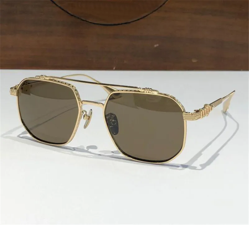 Nieuwe fashion design heren pilotenzonnebril 8034 retro prachtige metalen frame populaire en royale stijl high-end UV400 lensbril