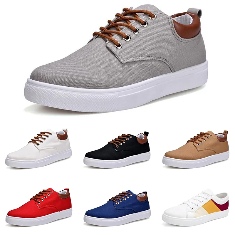 Casual Shoes Men kobiety Gray Fog Białe Czerwone Czerwone Szary Khaki Treny męskie Treny Outdoor Sports Sneakers Color46