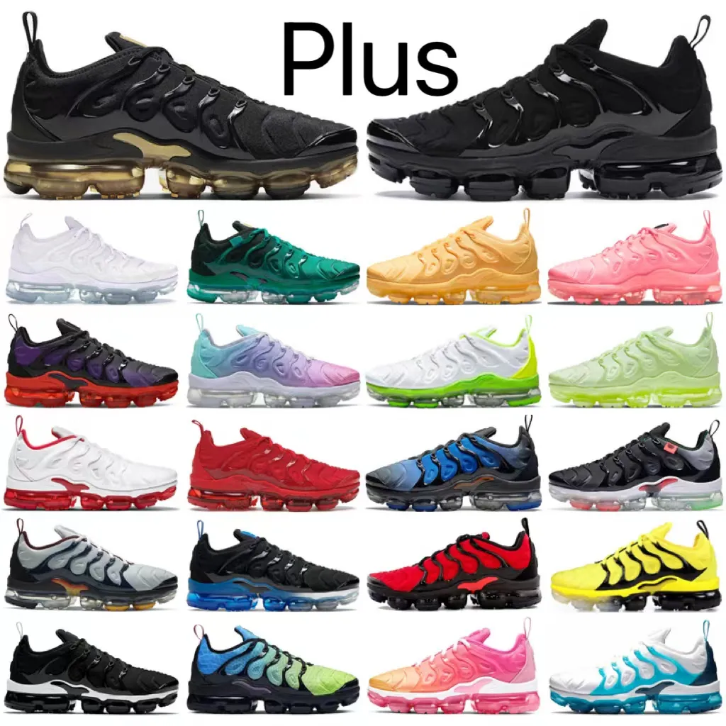 2023 Running Shoes men wome unity sneakers tn tns plus terrascape fresh tripe black white red bred cool grey mid night navy pastel tn altanta ice blue mens trainers