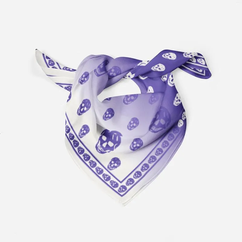 Halsdukar Factory Wolesale 2023 Designer Print Square Scarf Women Bandana Hairband Lady Head Wraps Female Shawl Fashion Neckerchief