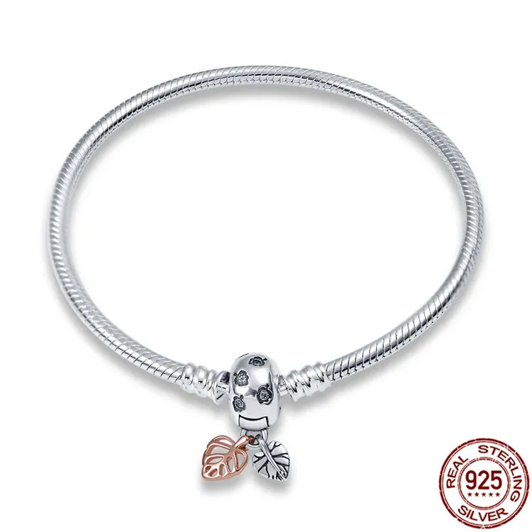DIY Heart And Snake Chain Premade Pandora Charm Bracelets Authentic Bead Pendant For Original Braces From Brandhousesinth 6.29 DHgate.Com