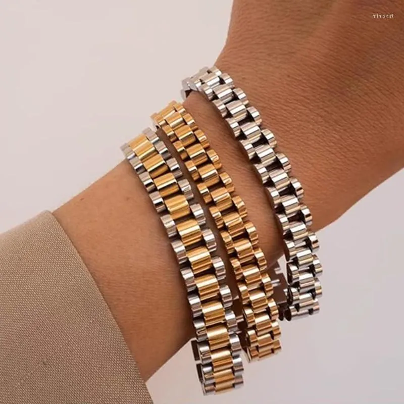 Bangle Aanslag Gratis 2023 Roestvrij Staal Goud Kleur Afneembare Polsbandjes Armbanden Armbanden Voor Vrouwen Mannen Wrap