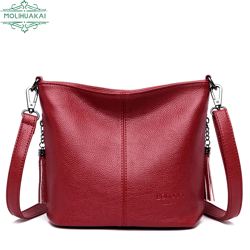 2024 Leather Crossbody Bags For Women, Soft Designer Handbags, Casual