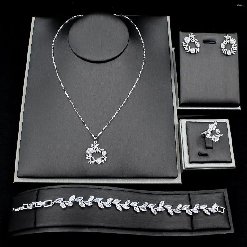 Chaînes Véritables Bijoux Réels Japon Corée Du Sud Brillant Zircon Roses Polyvalent Mode Casual Clavicule Chaîne Ensemble B