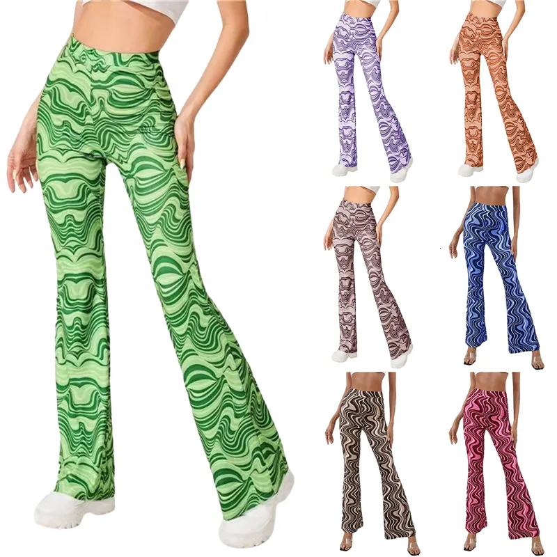 Y2K Flared Pants: Womens High Waist Bell Bottom Trousers