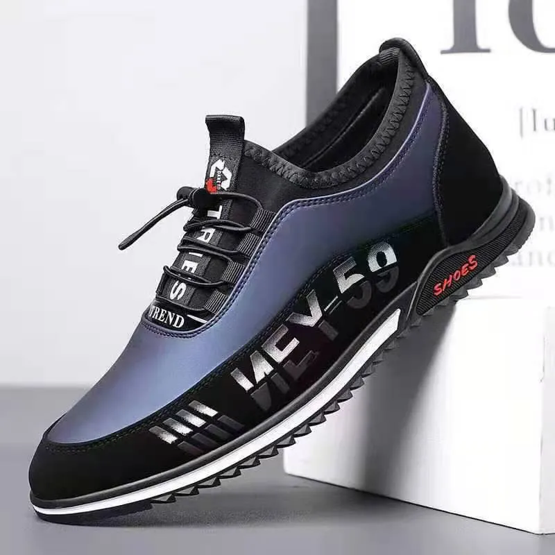 Men Casual Shoes Fashion Breathable British Mens Sneakers 2023 Spring New Sport Flat Comfortable Driving Shoes Peas Shoes