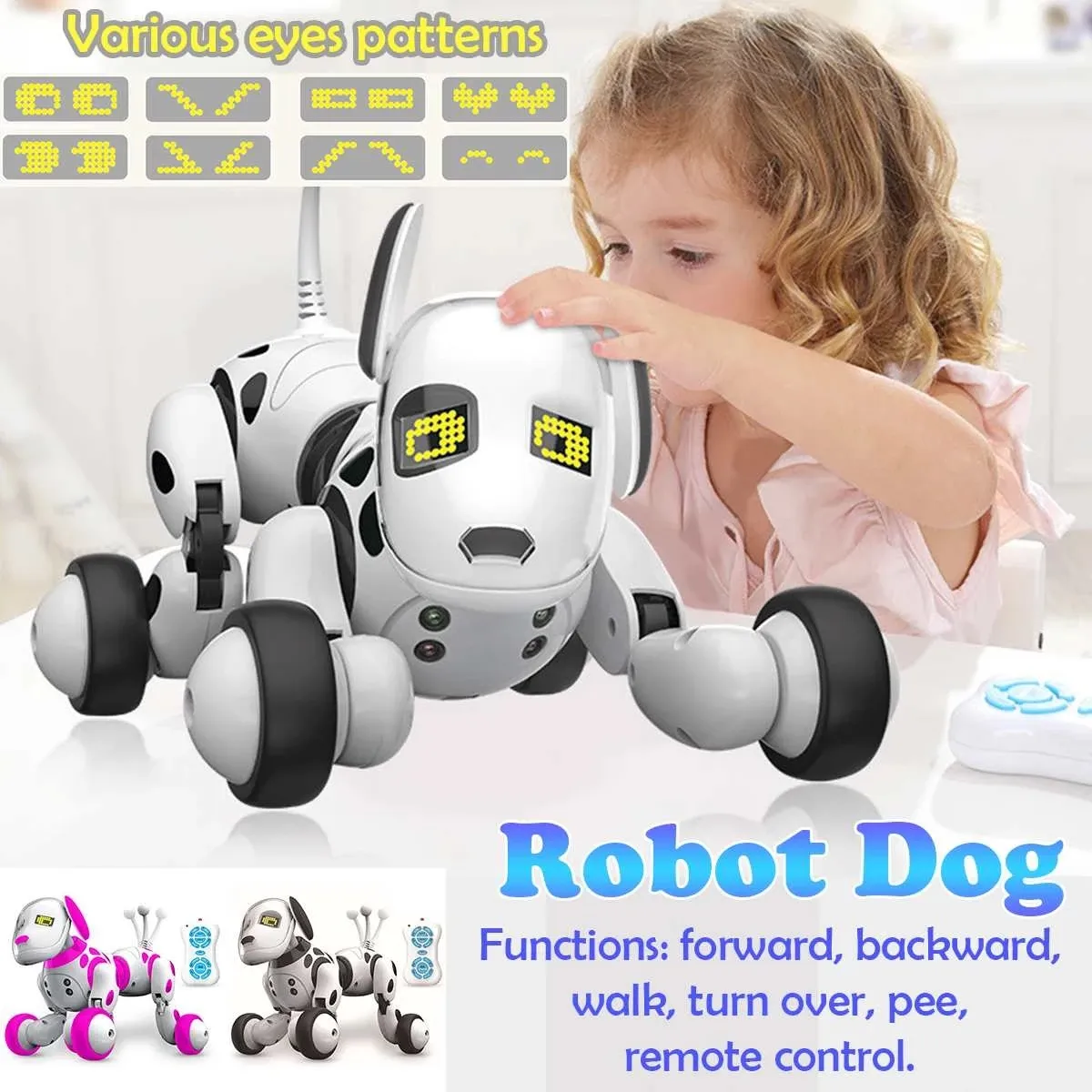 Smart Robot Dog 2.4G Wireless Remote Control Intelligent Talking Walk Dance Robot Dog Education Toy Electronic Pet Kids Gift