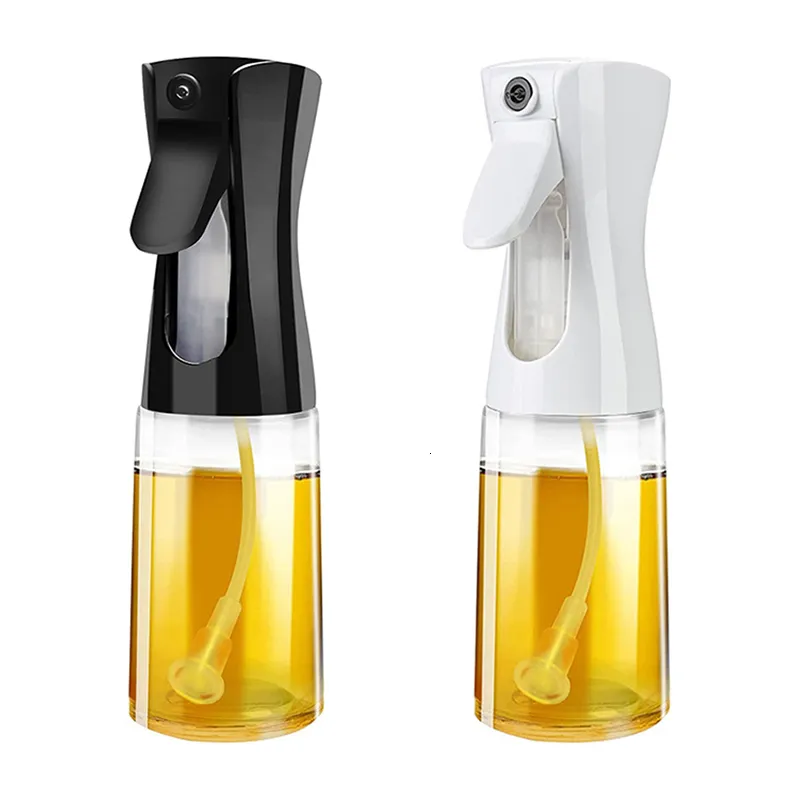 Oil Sprayer Portable Stainless Steel Grilling Olive Oil Glass Bottle For  Bbq Bread Baking Kitchen Cooking (200ml)