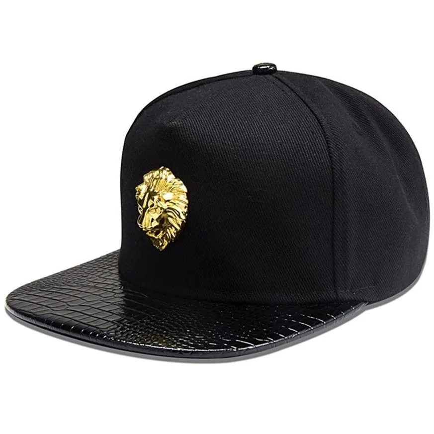 Mannen Vrouwen Klinknagel Leeuwenkop Schedel Zonnescherm Baseball Cap Zomer Sport Zonnebrandcrème Hip Hop Punk Verstelbare Katoen Platte Hoeden P53 220527279Q