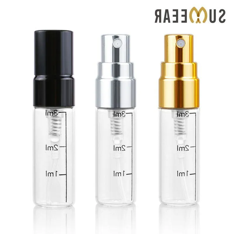 3ML Scale Refillable Mini Perfume Apray Bottle Aplay Atomimizer Portable Cosmetic Contaction.