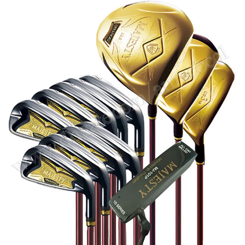 New Men Golf Clubs Maruman Majesté Prestigi P10 clubs complets Set pilote en bois putter et sac R / s Shaft Graphite