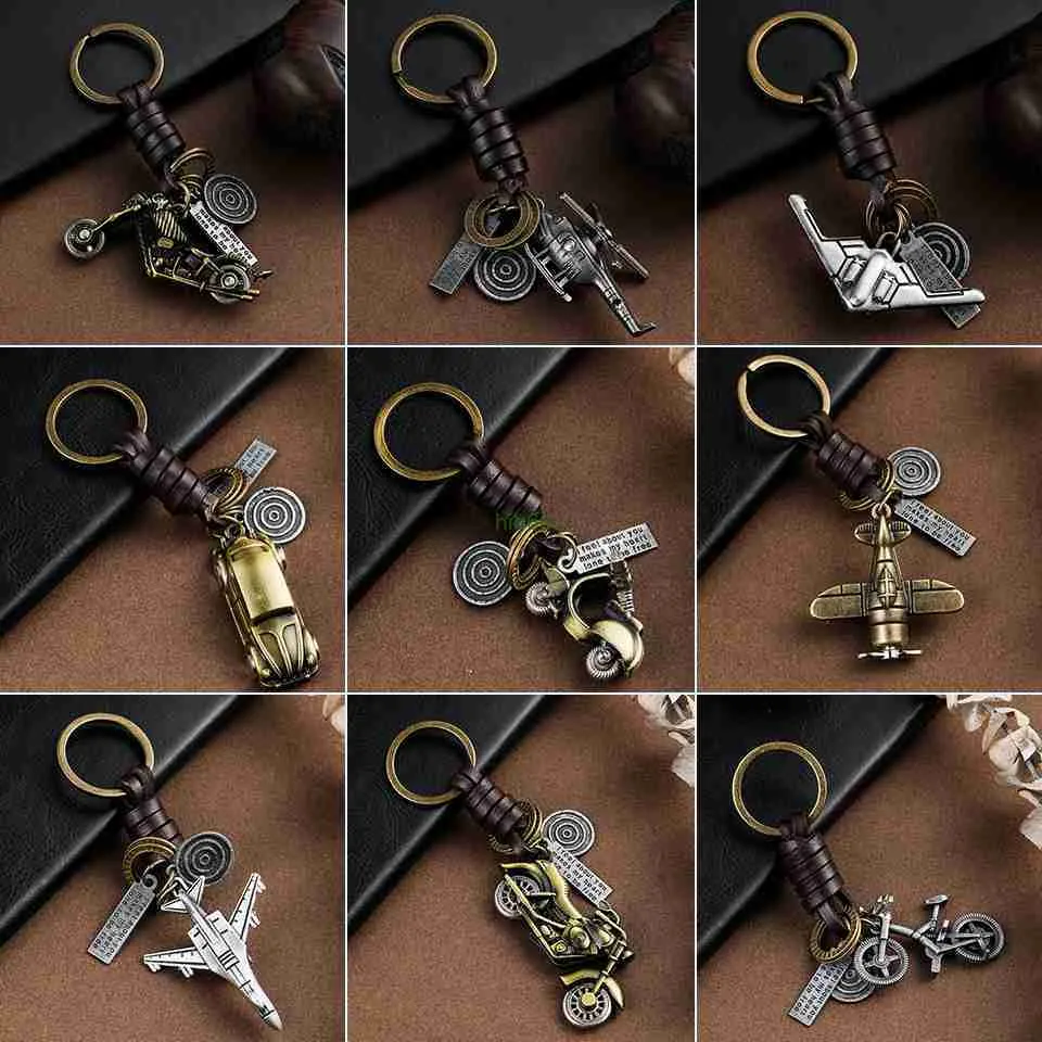 Cz7a Keychains Lanyards Trendy Car Key Chain Keychains Gifts for Women Men Accessories Keyholder Key-rings Bicycle Fighter Keys Pendant Chains Key Ring