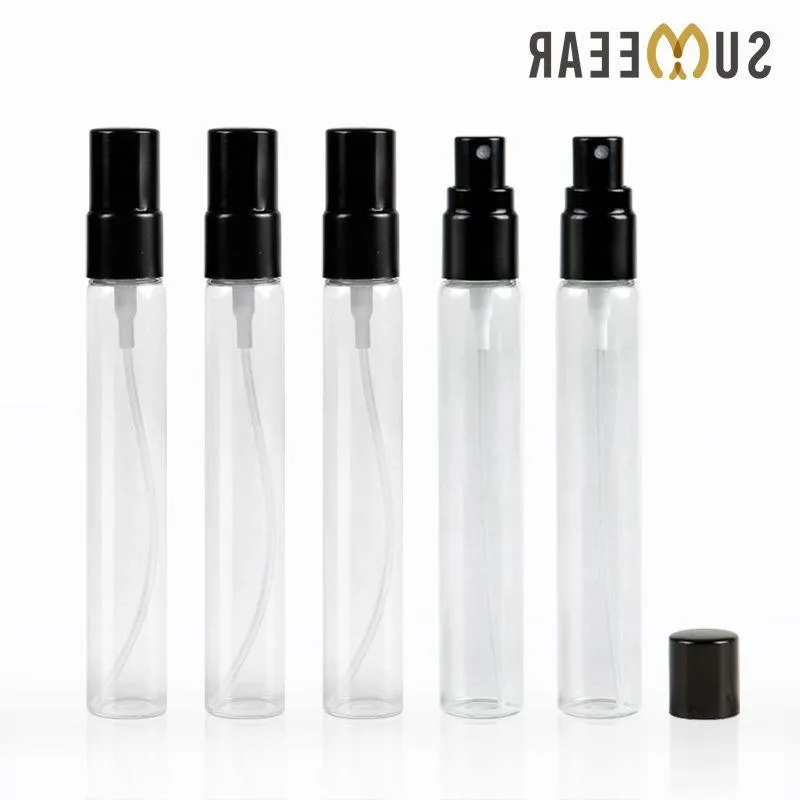 50 pièces/lot 15 ml atomiseur en aluminium bouteille de parfum rechargeable verre vide contenants cosmétiques conteneur de voyage Njhec