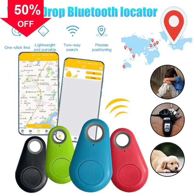 Ny Smart Mini GPS-tracker Anti-Lost Finder Alarm Trådlös nyckelspårare för barn Pet Cats Wallet Bagage GPS Locator Tracking Device