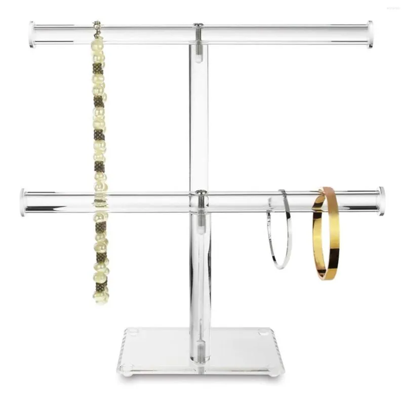 Jewelry Pouches Display Stand Holder Acrylic Clear Organizer For Earrings Necklaces Selling Retail