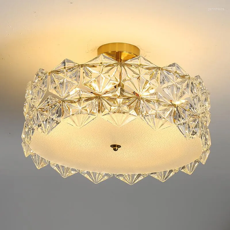 Lampadari di lusso in cristallo nordico Decorazioni per soffitti Illuminazione a LED Soggiorno Sala da pranzo per cucina Camera da letto Lampade a sospensione francesi