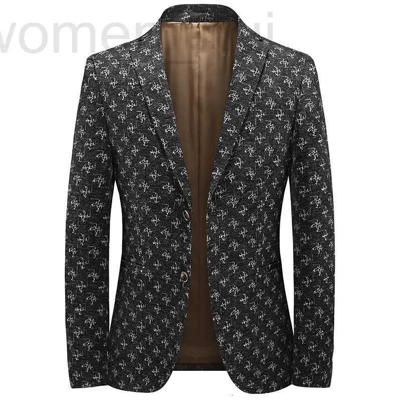 Herenpakken Blazers Designer Luxe Mannen Mode Blazer Jas Single Breasted Casual Heren Katoenfluweel maat M L XL 2XL 3XL 4XL C7VE