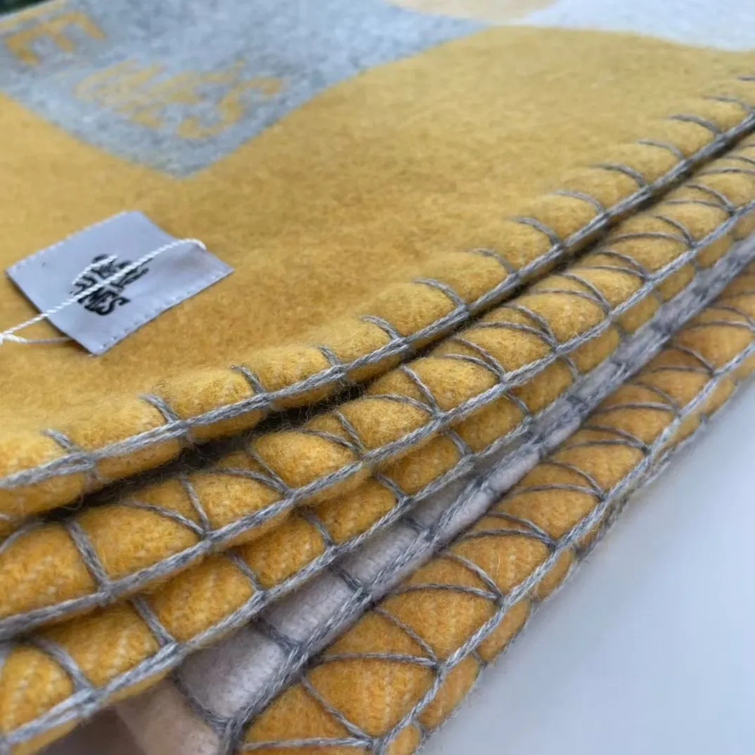Dicke Schurwolle H Gelb Decken Schwarz Rot Grau Gelb Decke und Kissen Große Größe H Gute Qualitätsmarkendecke Wolle