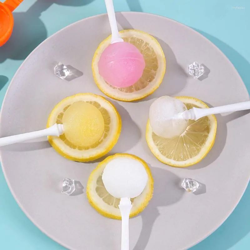 Bakformar 4st DIY Lollipops Popsicle mögel återanvändbar isframställning för isad kall dryck