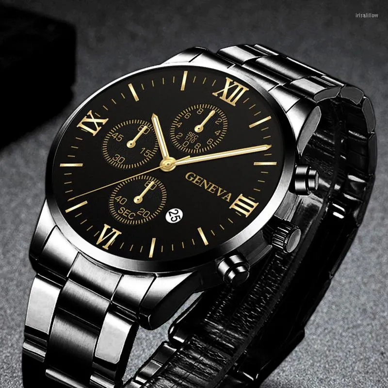 Relojes de pulsera Reloj Hombre Moda Relojes para hombre Hombres de lujo Deportes Reloj de cuarzo Hombre Negocios Acero inoxidable Reloj luminoso
