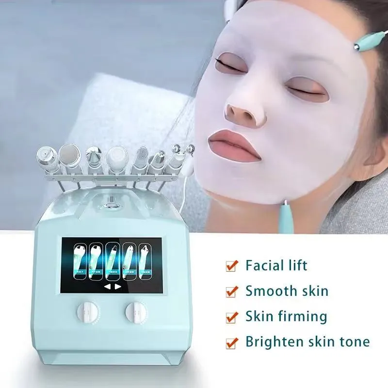 8 en 1 Ultrasons Dermabrasion Hydrafacial Machine De Beauté Du Visage Eau Oxygène Plasma Dispositif Nettoyage De La Peau Pour Salon De Beauté SPA