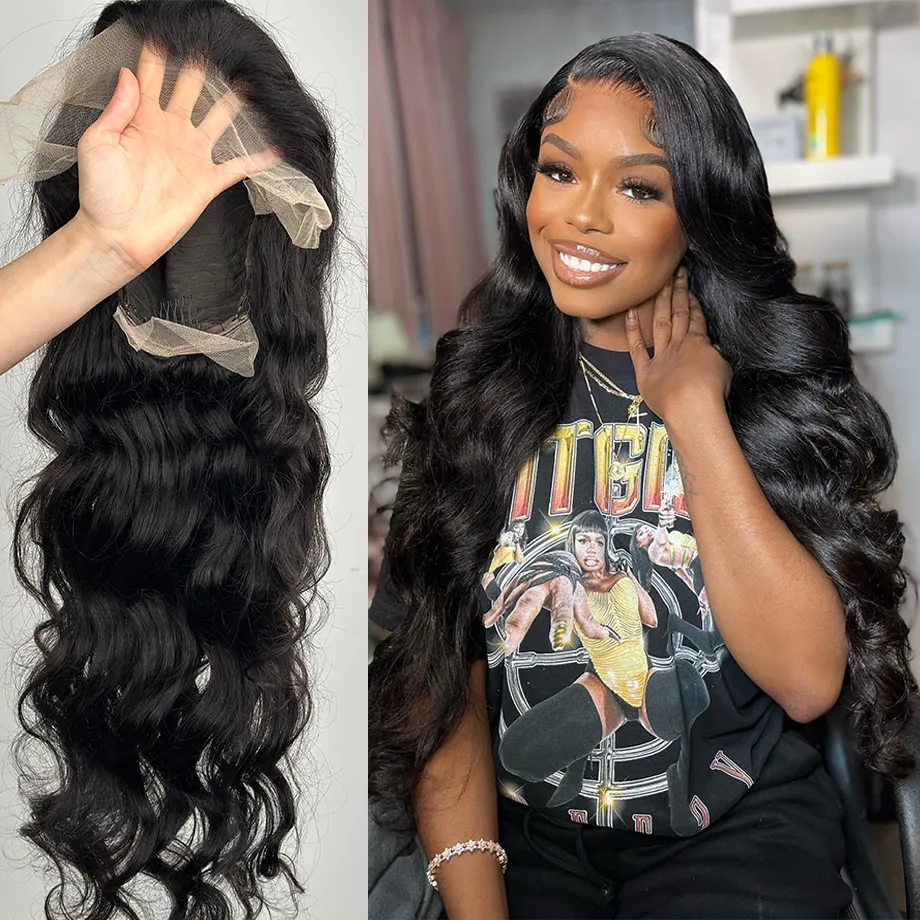 Body Wave Lace Wigs For Women Curly Human Hair Wigs 30 Inch 13x4 13x6 Hd Pre Plucked Lace Frontal Wig Deep Wave Frontal Wig