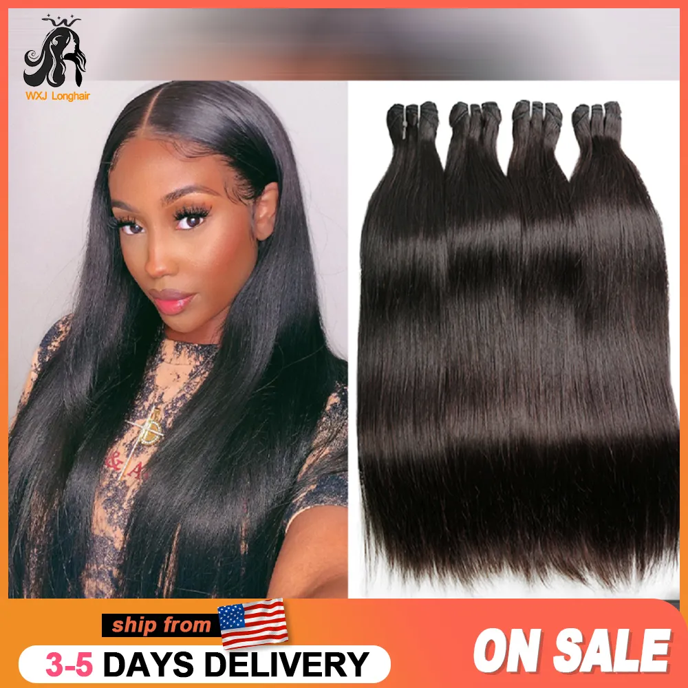 Hair Bulks Human Bundle Straight Bundles 1 3 4 Pcs Lot Extensions Natural Color 8 30 inch Brazilian 230609