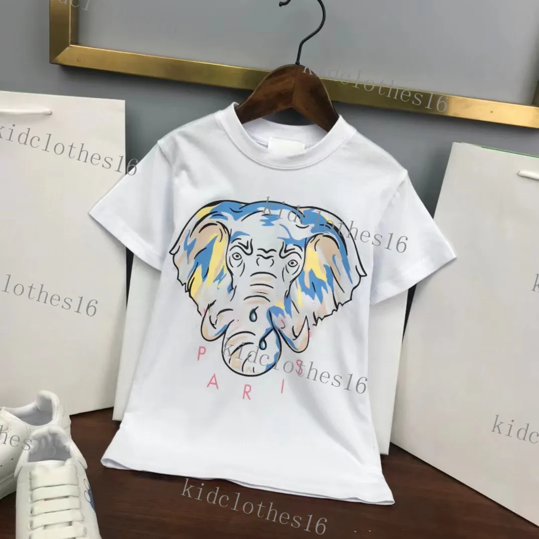 T-Shirts Baby Designer Kid T-shirts Zomer Meisjes Jongens Mode Tees Kinderen Kinderen Casual Tops Letters Bedrukte T-shirts luxe merk roze witte tops tees topmerk Schattig