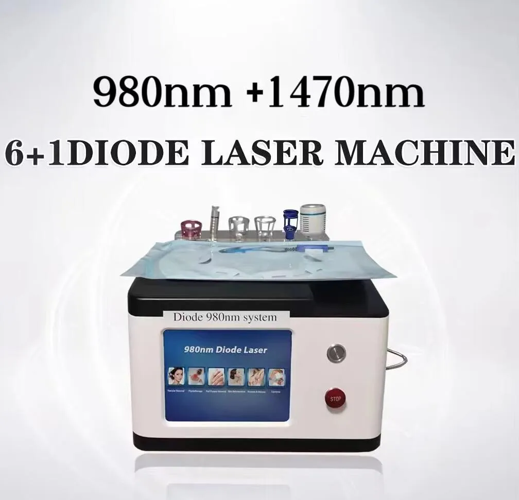 Salon use 980 nm 1470nm laser diode laser Endolifting Skin Tightening vascular/blood vessels/spider veins removal lipolysis liposuction surgery machine