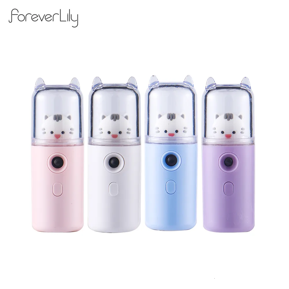 Steamer Cat Nano USB Skin Moisturizing Sprayer 30ML Mini Humidifier Hydration Nebulizer Hydrating Mist Face 230609