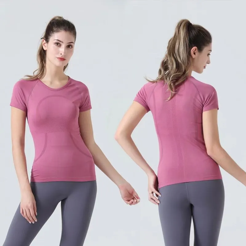 Designer Womens T Shirt Yoga Outfit Lulus Women Loose Yoga Tops