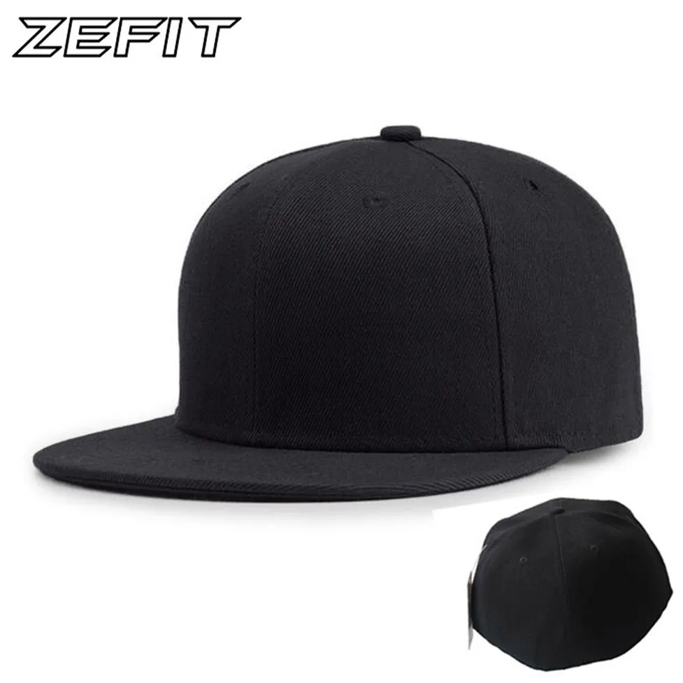 Boné fechado completo em branco com fechamento inteiro para lazer masculino aba plana hip hop boné de beisebol personalizado de alta qualidade chapéu ajustado 235m