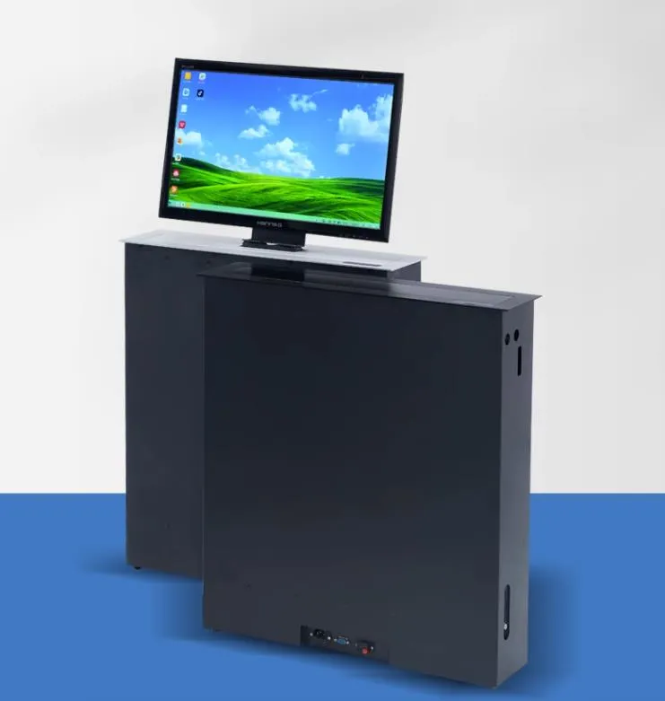 Motorized Rack Mountable Monitor Lift Mechanism For 13 24 Inch Desktops