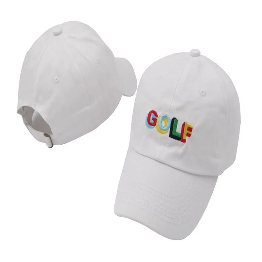 Cały Tyler The Creator Golf Hat Hafdery Snapback Caps Baseball Hat dla mężczyzn i kobiet Ajustable Dad Hat222t