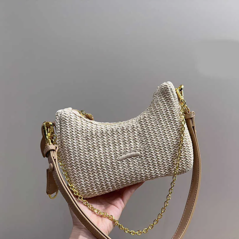 beach bags women designer hobo bag summer shoulder bags crossbody purse Luxury Woven Straw Bag Purses Handbag 230615