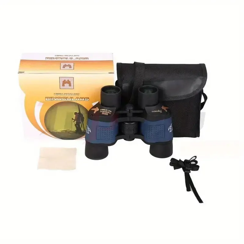 HD Binoculars 60X60 With BAK4 Prism, Low Light Night Vision Waterproof High Power Optical Binoculars For Stargazing Bird Watching Concert Soccer Hunting