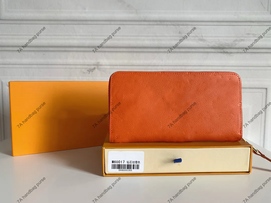 5A designer wallet zipper Luxury Coin bag Unisex Business wallets Man Formal women men Handbag Fashion Classic purses Embossing Designerd Zipper Wallets