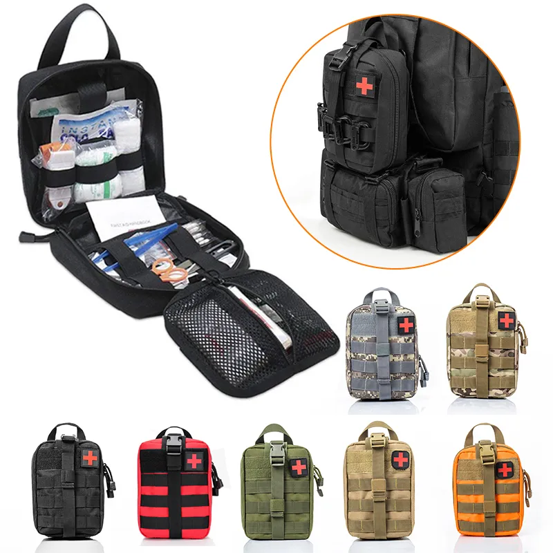 Sacs de plein air trousse de premiers soins tactique Molle sac militaire EDC taille Pack chasse Camping escalade survie d'urgence 230609