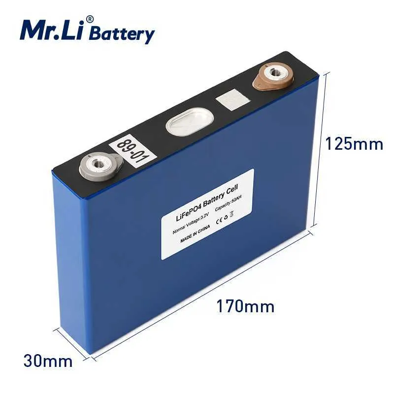 12V 50Ah LiFePO4 Batterie Pack Grade A Lithium Fer Phosphate