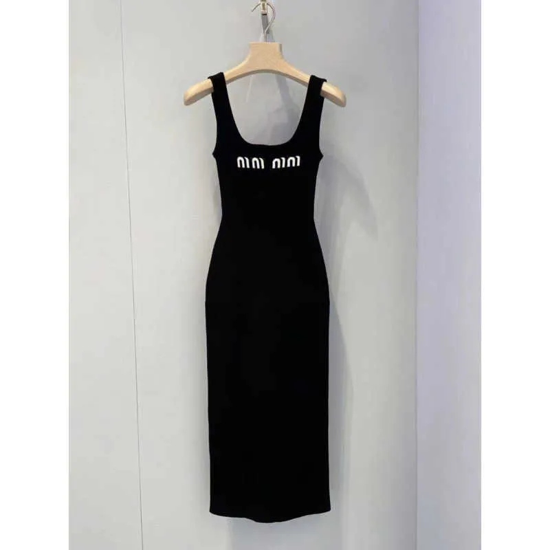 Miu Black Knitted Tank Top Camisole Dress ... From Huangzhenting08, $19.26  In Bulk | DHgate.Com