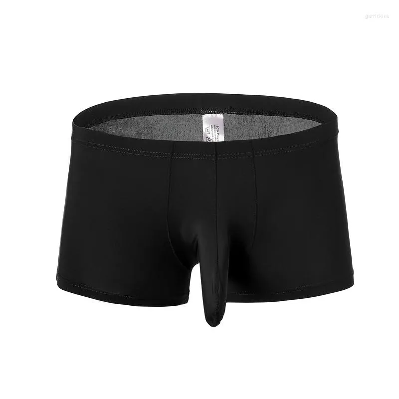 Breathable Ice Silk Elephant Trunk Boxer Under Shorts For Men Sexy