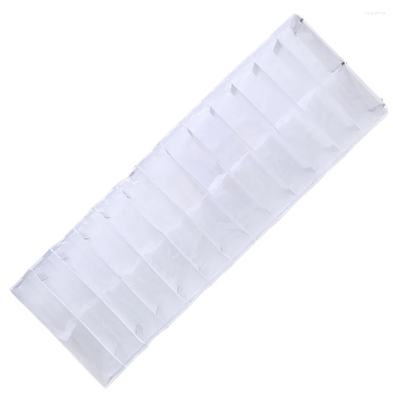 Storage Bags 26 Large Pocket Over The Door Hanger Shoes Organizer Closet Shelves Rack Hanging Space Saver(White)