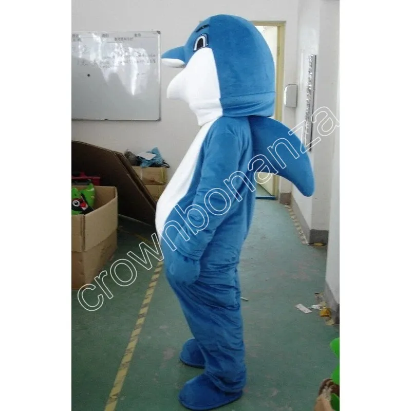 Dolphin Mascot Costumes Cartoon Fancy Suit for Adult Animal Theme Mascotte Carnival Costume Halloween Fancy Dress