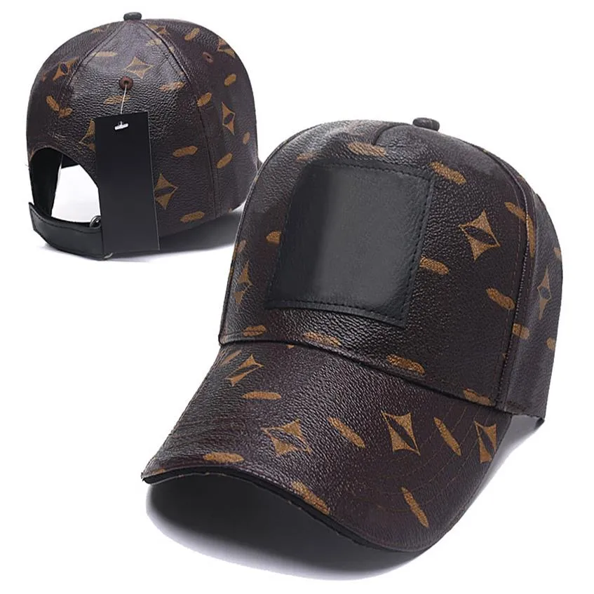 Luxury Variation of Classic Designer Ball Caps Högkvalitativa läderfunktioner Mäns baseballmössor Fashion Ladies Hats kan vara ADJ245R