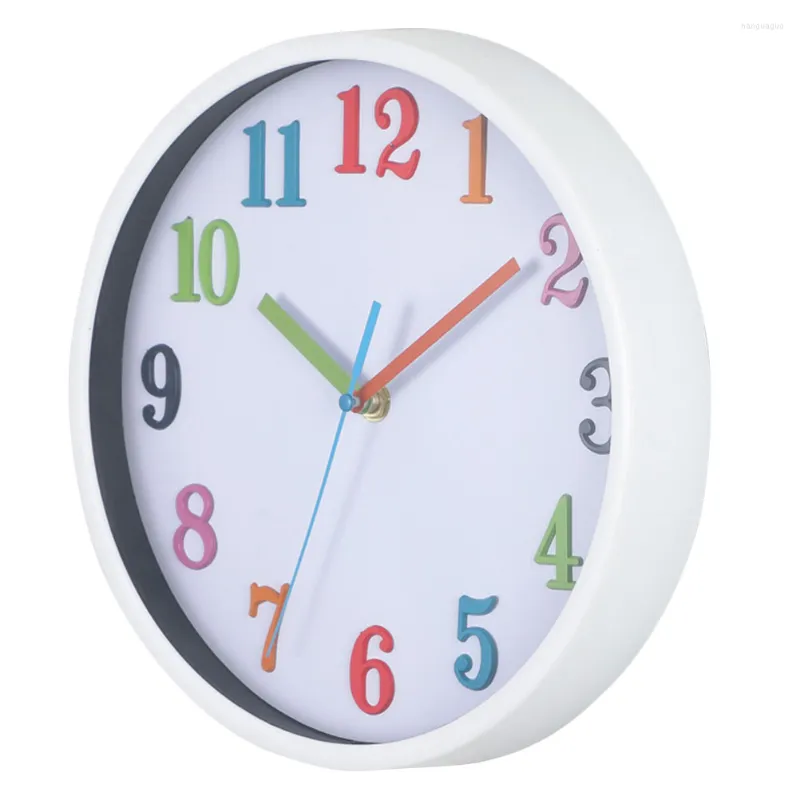 Wall Clocks Clock Light-weight Decoration Pendant Digital Bedroom Mute Pointer Colorful Figure