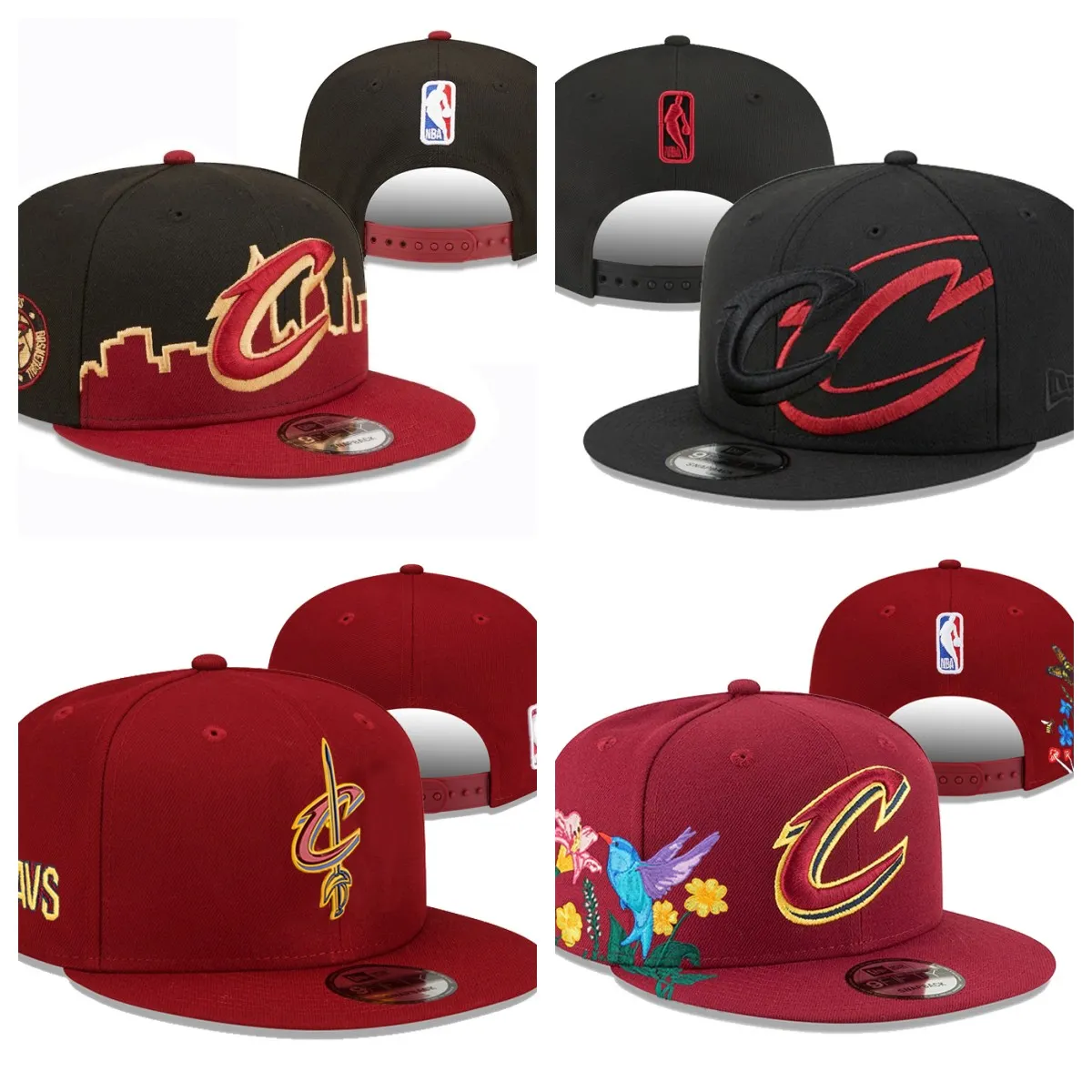 Cleveland''Cavaliers''Ball Caps 2023-24 unisexe mode coton casquette de baseball chapeau snapback hommes femmes chapeau de soleil broderie printemps été ''cap en gros