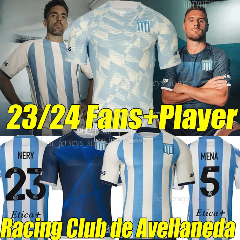 Camisa de Racing Club I Futebol Camiseta 2022/23 cód KL7459